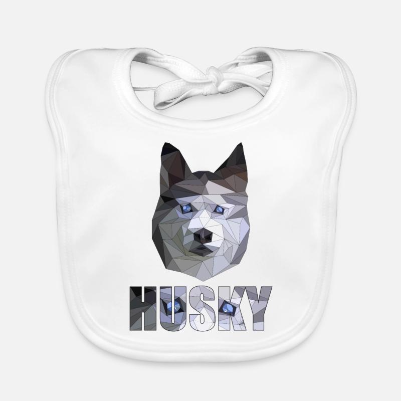 Husky Polygone Bavoir bio Bébé