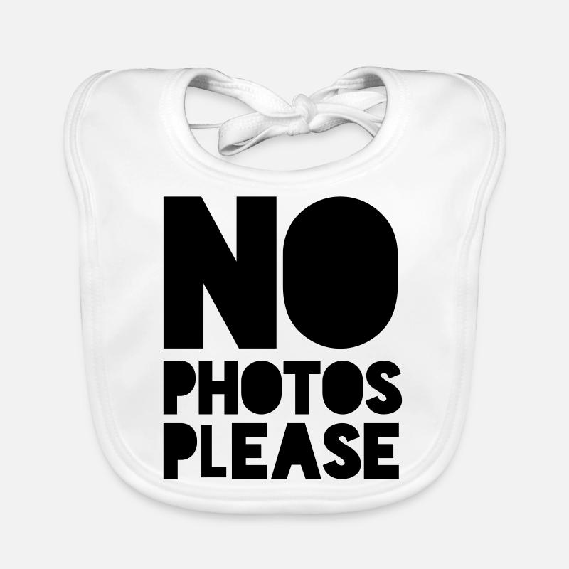pas de photos s'il vous plaît Bavoir bio Bébé