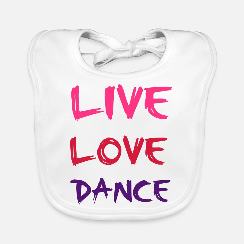 Dance - Bavoir bio Bébé - blanc