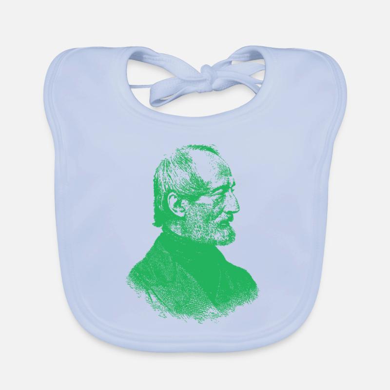 Giuseppe Mazzini Organic Baby Bibs