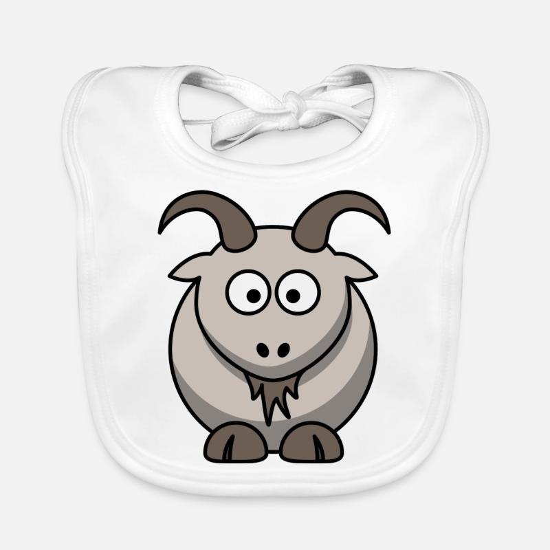 Comic-Ziege Baby Bio-Lätzchen