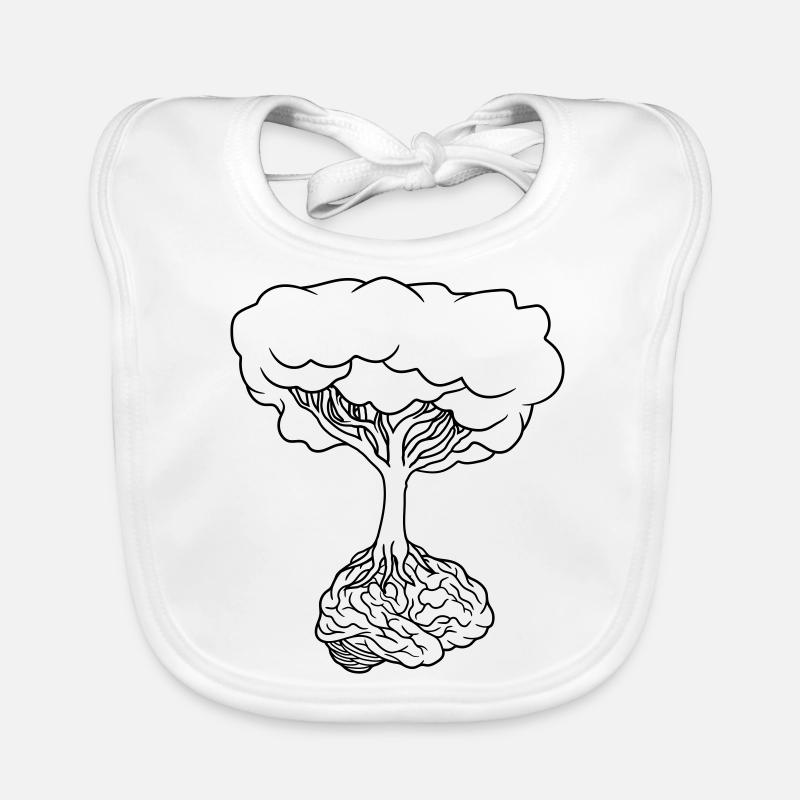 Brain under tree Organic Baby Bibs