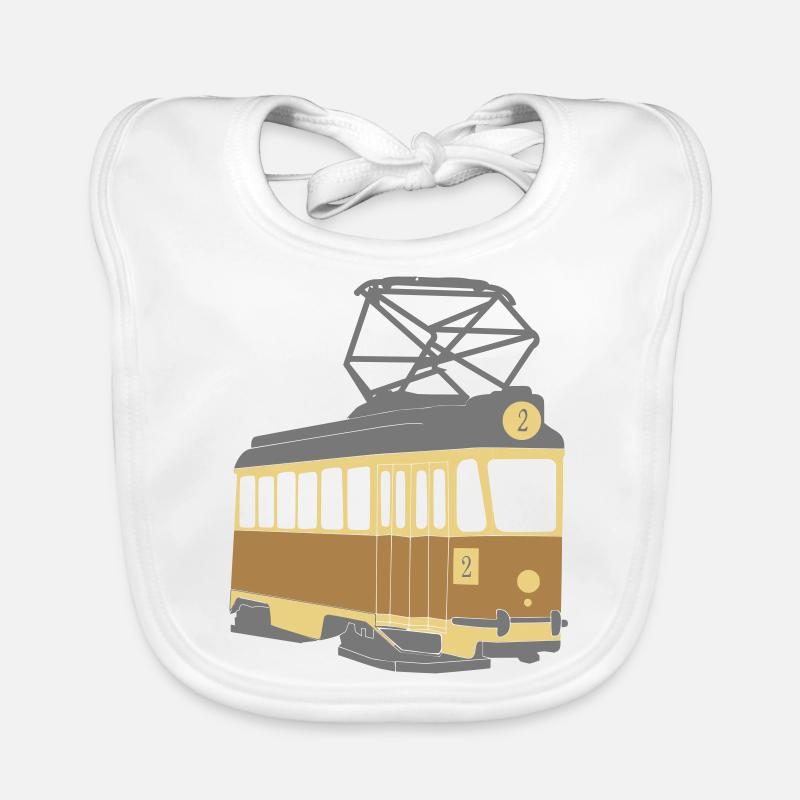 Turku tram Organic Baby Bibs