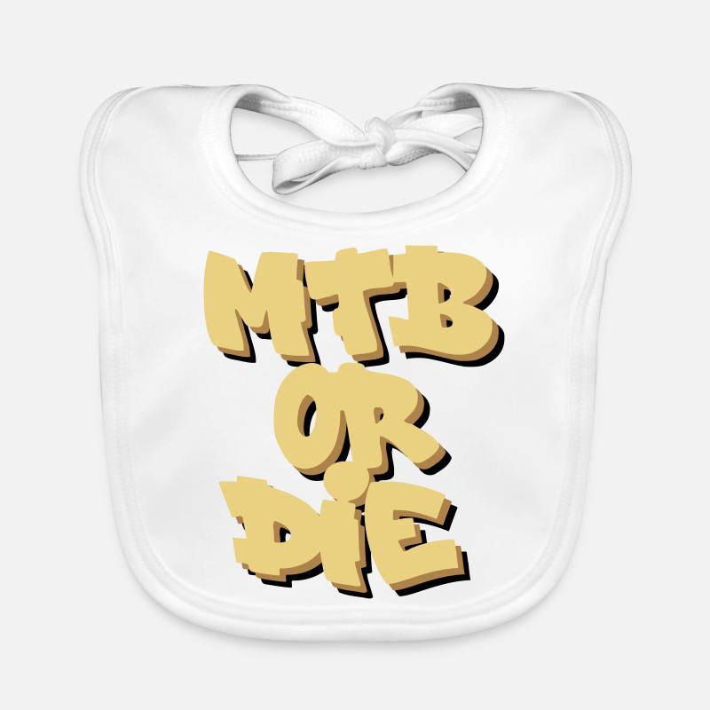 VTT ou matrice - Bavoir bio Bébé - blanc