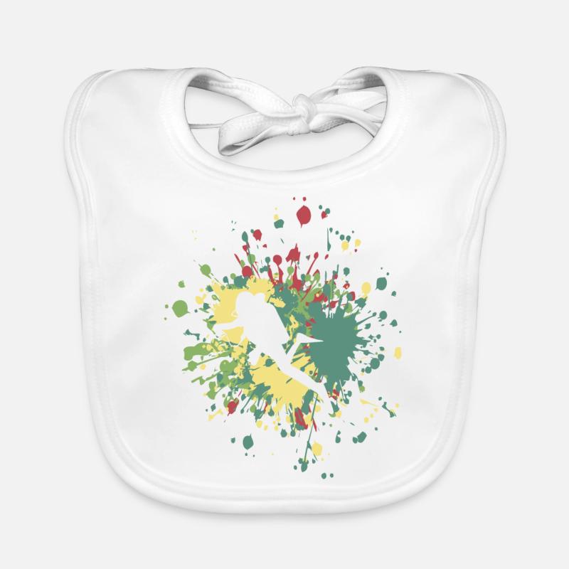 Diver Color Splash Organic Baby Bibs