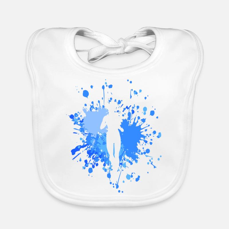 Athletics Jogging Color Splash Baby Bio-Lätzchen