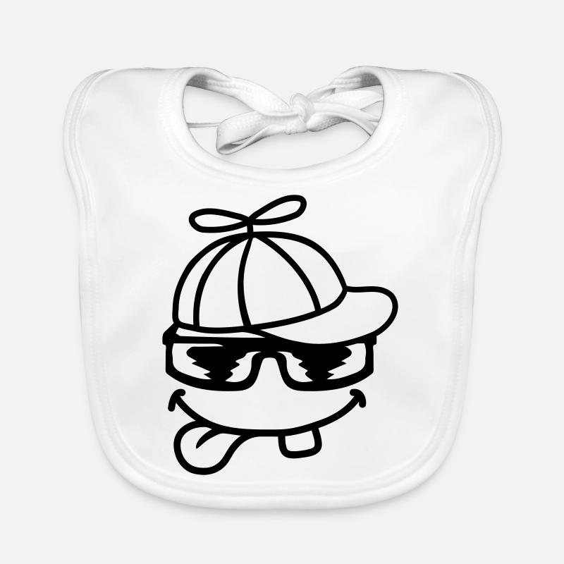 Face Comic Propeller Cap Wind Turbine Organic Baby Bibs