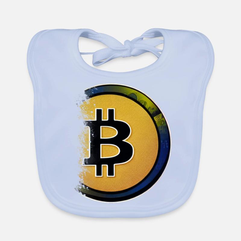Bitcoin Krypto Währung neu virtuellen Lebens 2 Baby Bio-Lätzchen