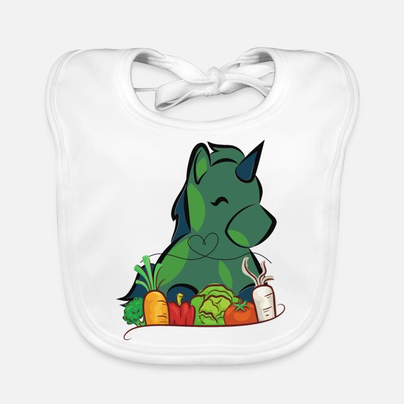 Veggie Einhorn Baby Bio-Lätzchen