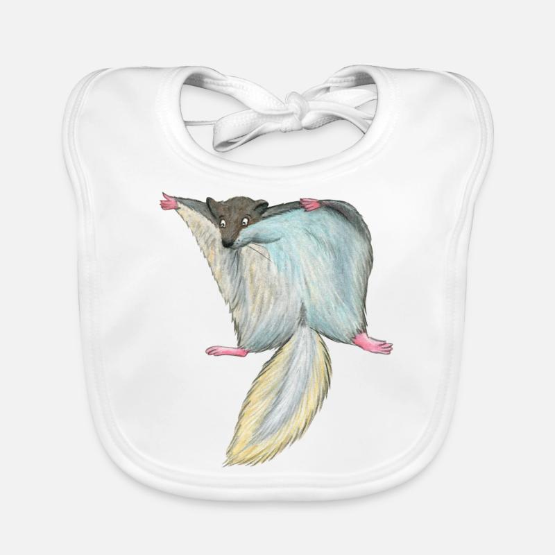 Flughörnchen Baby Bio-Lätzchen