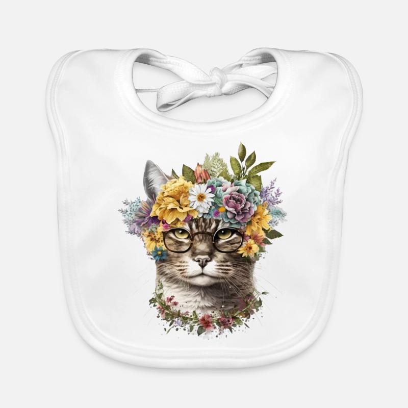 Coole Katze Baby Bio-Lätzchen