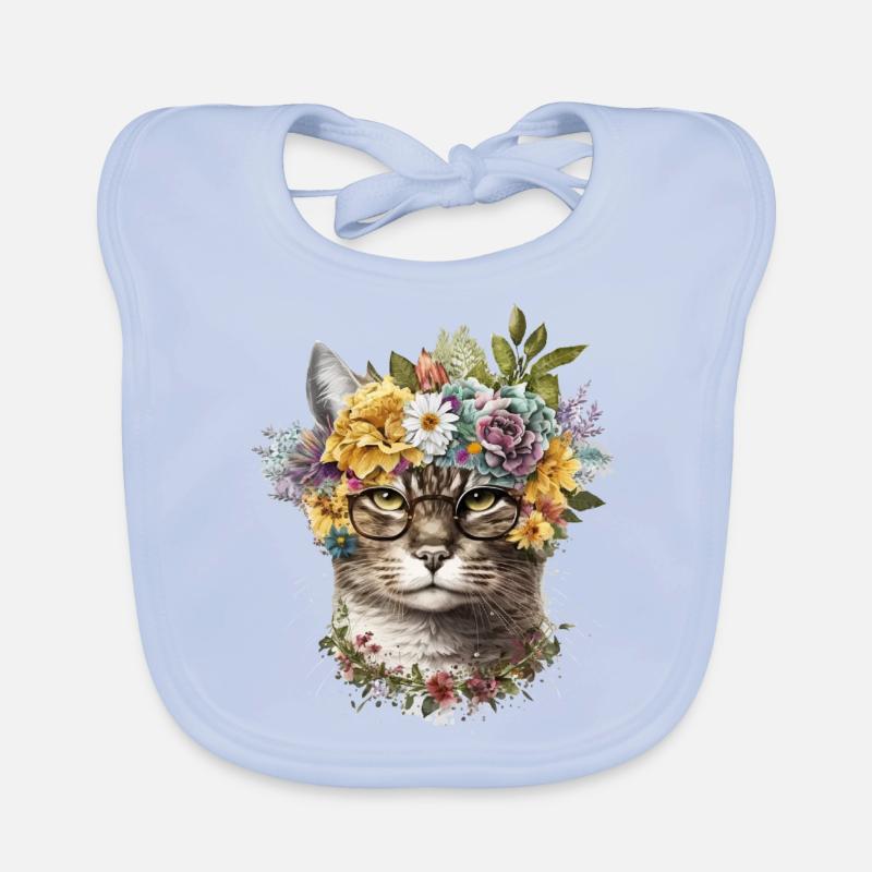 Coole Katze Baby Bio-Lätzchen