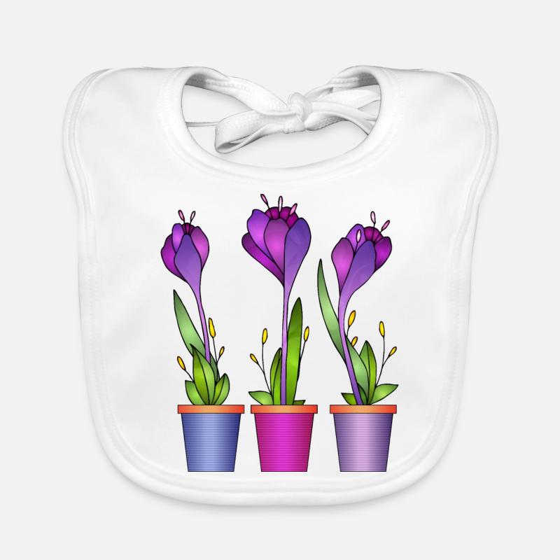 Blumen Baby Bio-Lätzchen