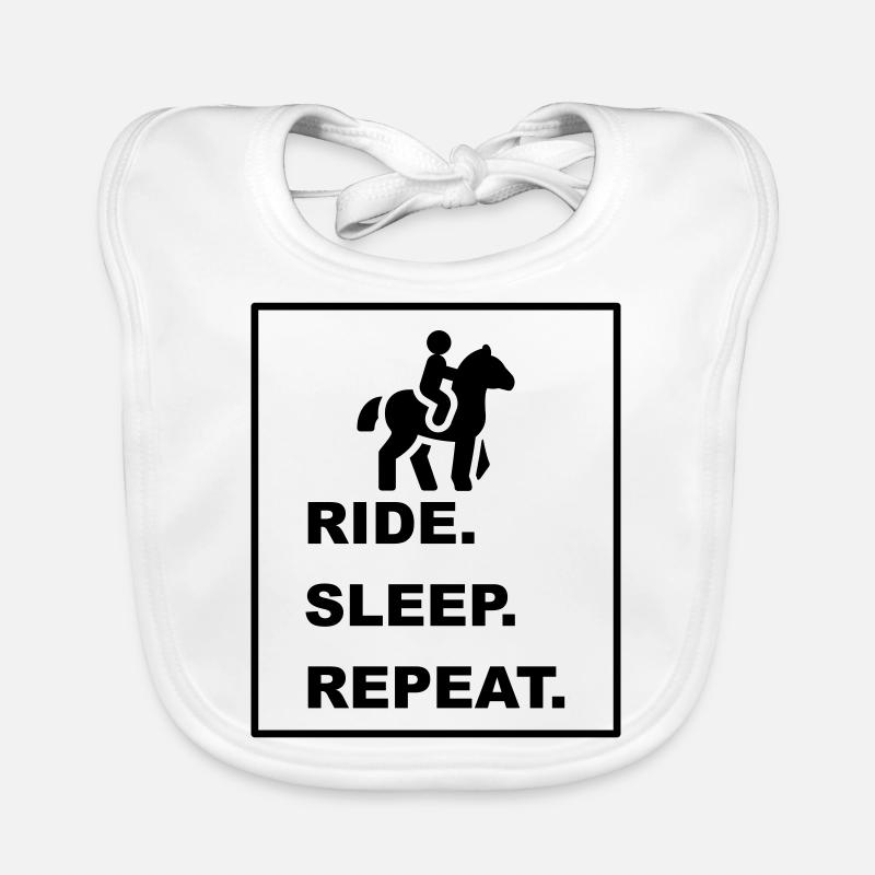 Cooles "Ride Sleep Repeat" Design for sie und ihn Baby Bio-Lätzchen