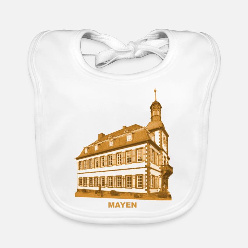 Mayen Town Hall Koblenz Eifel Rhineland-Palatinate Organic Baby Bibs