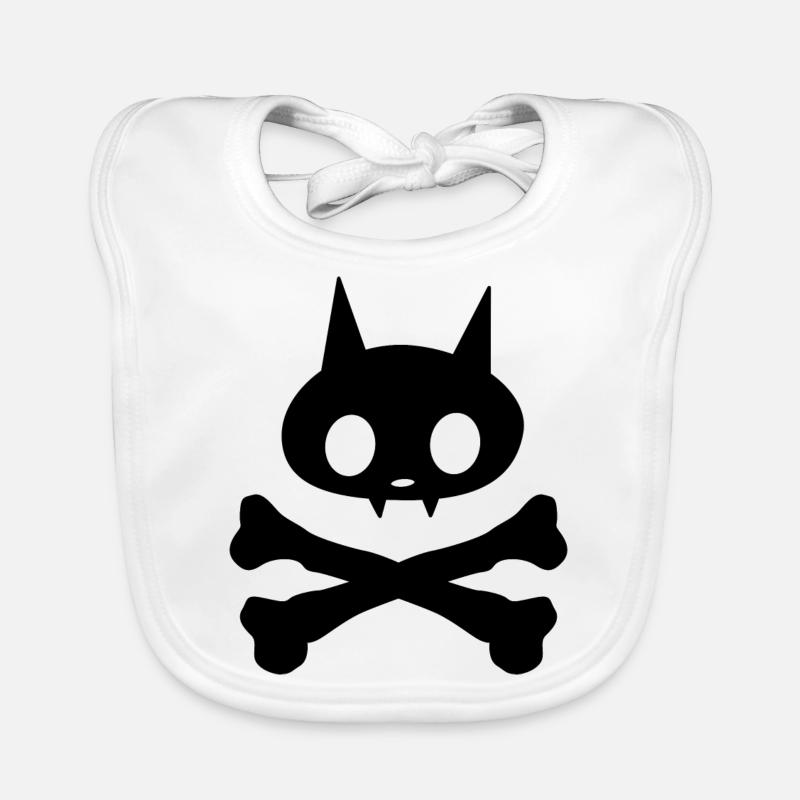 Chat squelette Bavoir bio Bébé