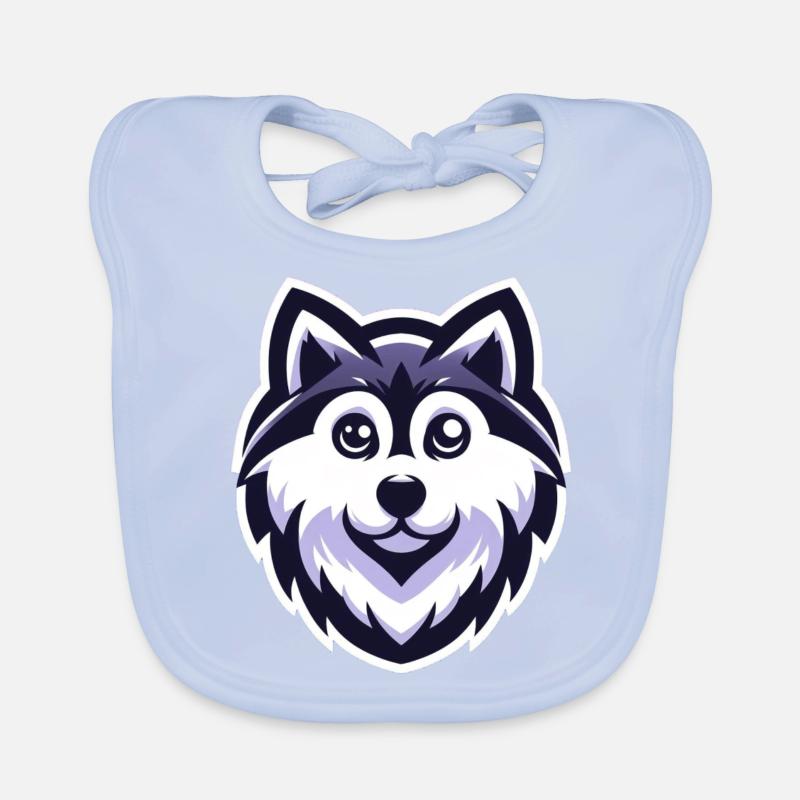 Husky mignon Bavoir bio Bébé