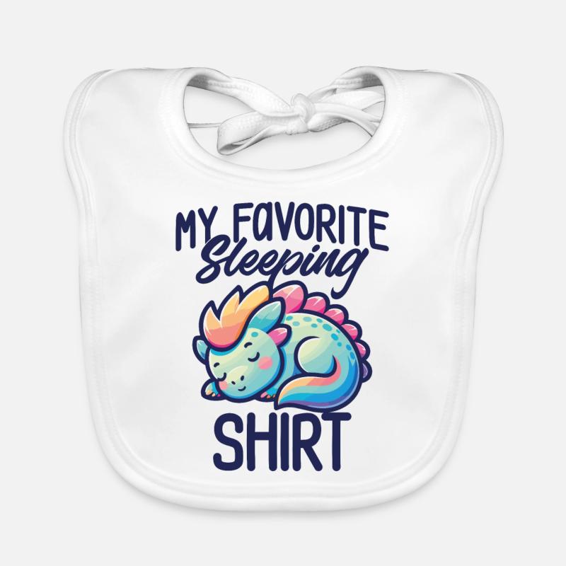 Dinosaurier Schlaf Humor Geschenk Pyjama faul Baby Bio-Lätzchen