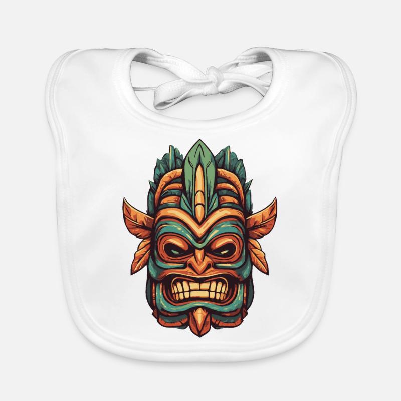 Tiki mask Baby Bio-Lätzchen