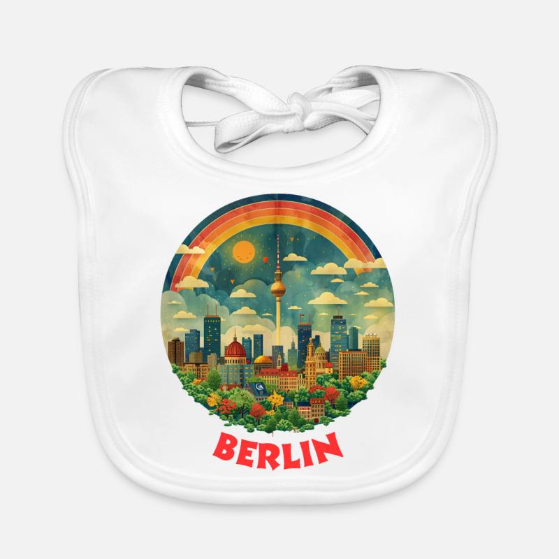 Berlin - Baby Bio-Lätzchen - Weiß