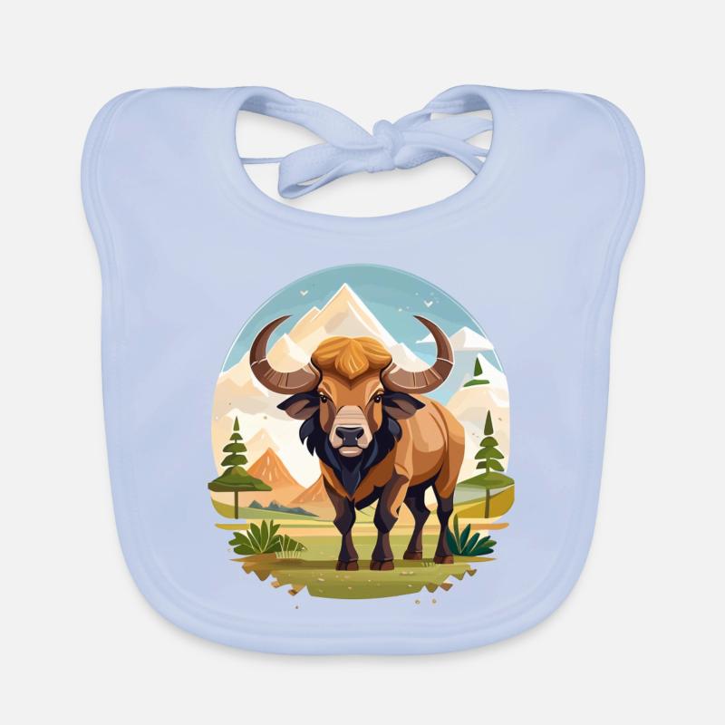 Büffel Baby Bio-Lätzchen