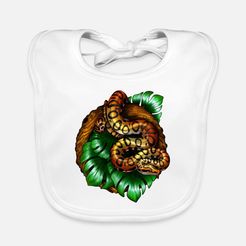 Monstera Snake Baby Bio-Lätzchen