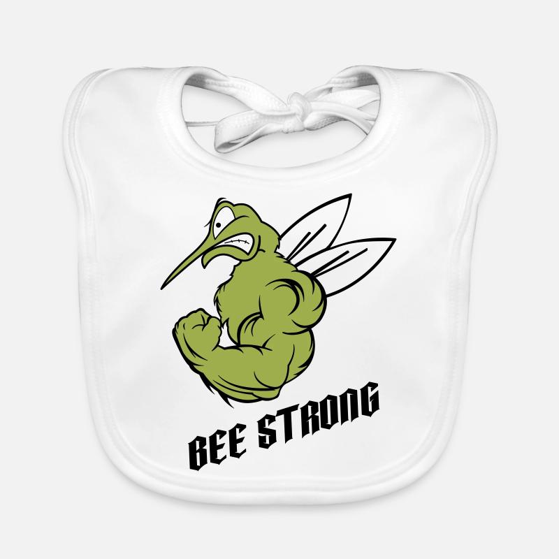 strong mosquito bee Organic Baby Bibs