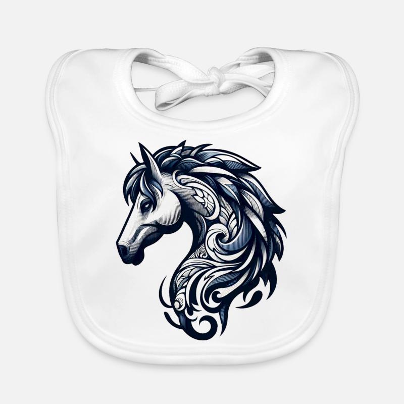 Pony Horse Organic Baby Bibs