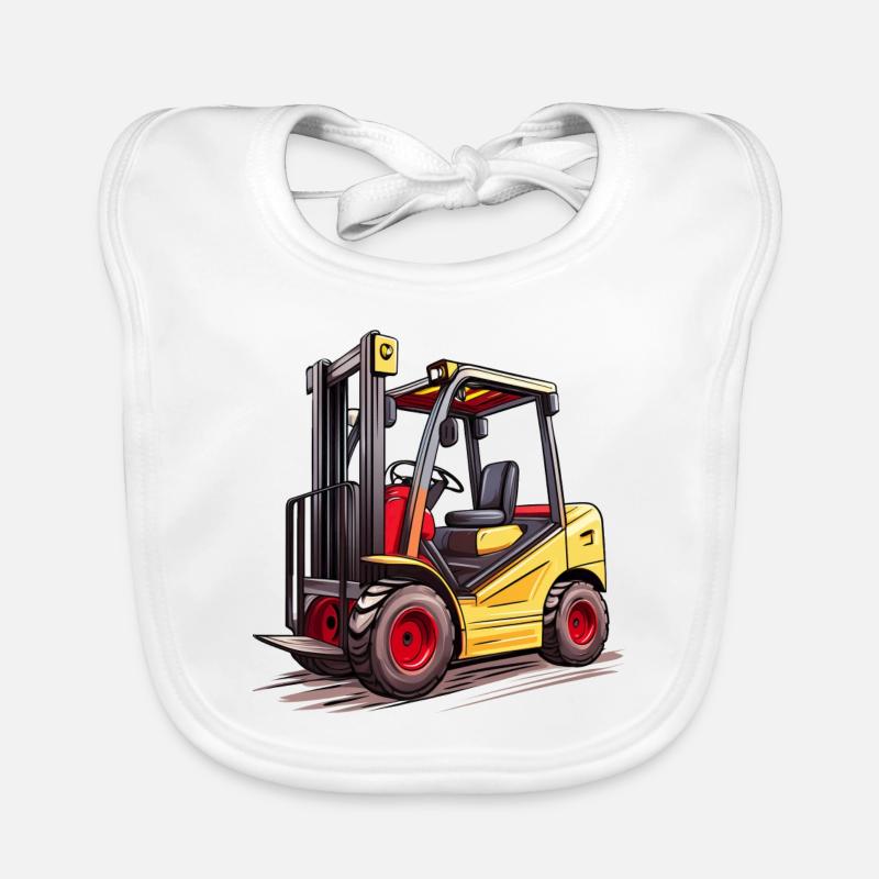 Forklift Organic Baby Bibs