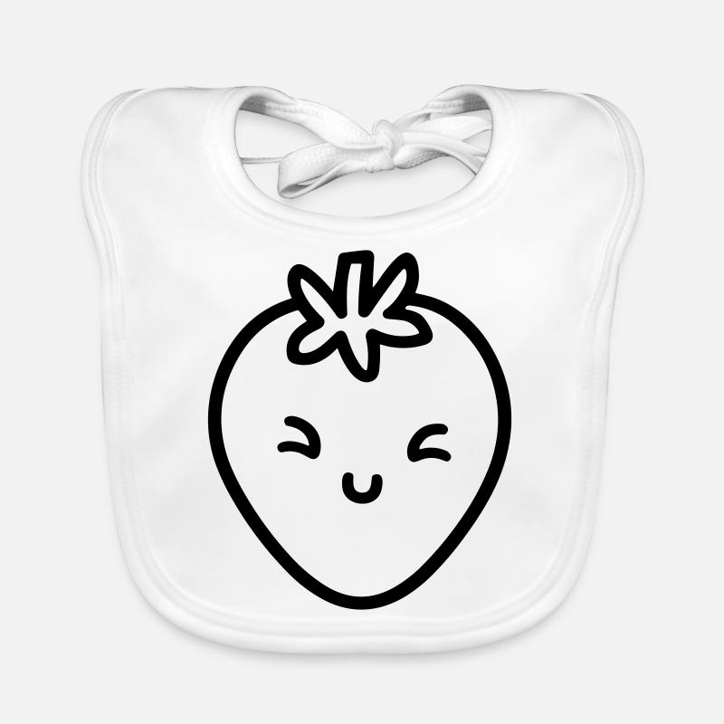 fraise Bavoir bio Bébé