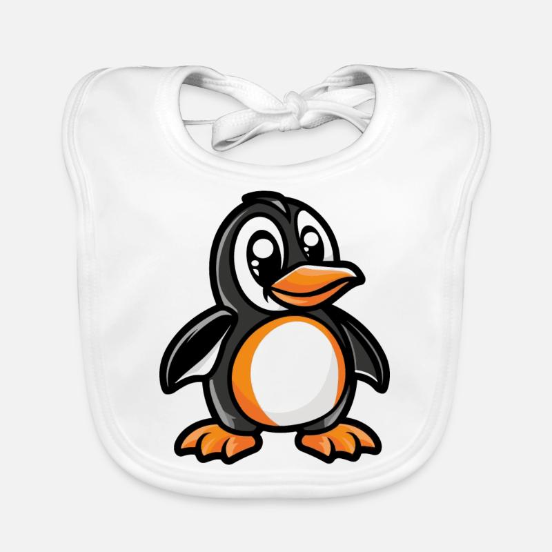Bande dessinée Pingouin Bavoir bio Bébé