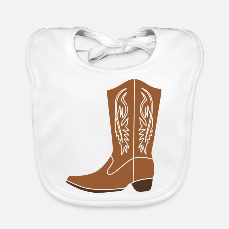 Botte de cow-boy Bavoir bio Bébé