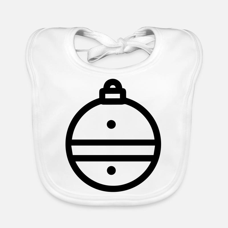 Weihnachtskugel Baby Bio-Lätzchen