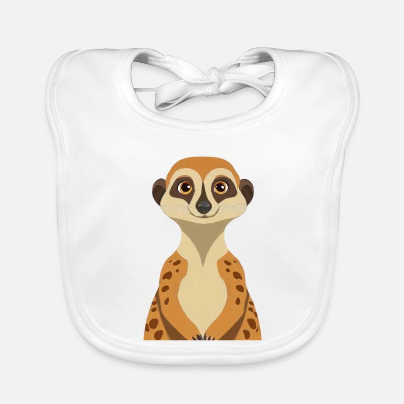 Erdmännchen Baby Bio-Lätzchen