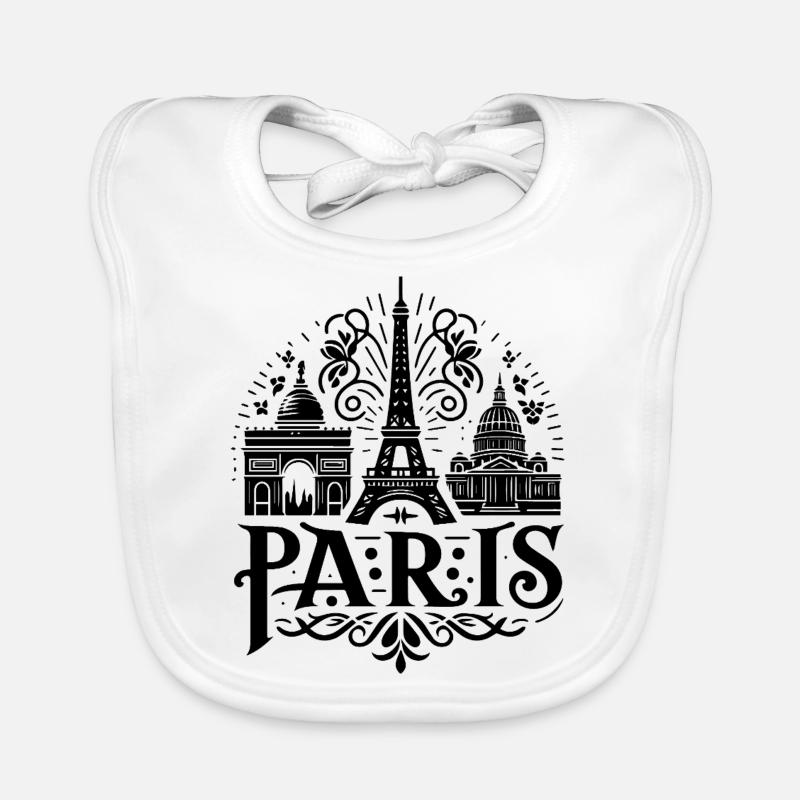 Pariser Logo Baby Bio-Lätzchen