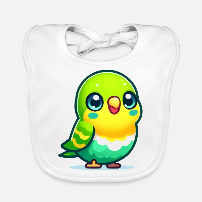 Perruche ondulée Bavoir bio Bébé