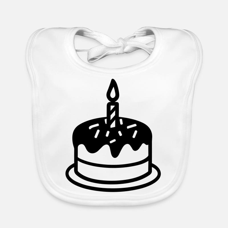Birthday cake Organic Baby Bibs