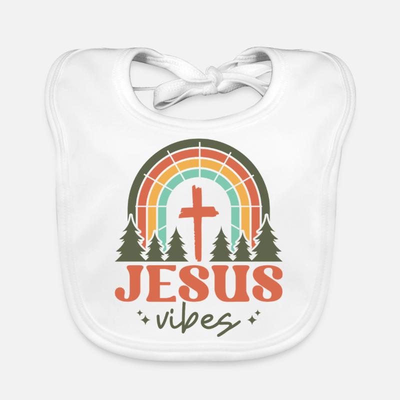Jesus vibes Organic Baby Bibs