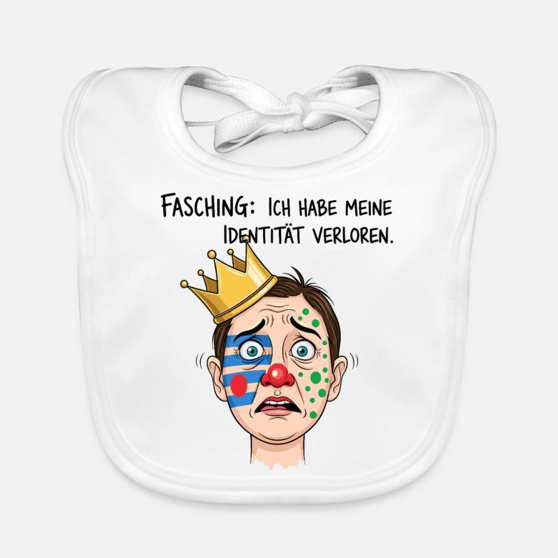 Carnaval : j’ai perdu mon identité Bavoir bio Bébé