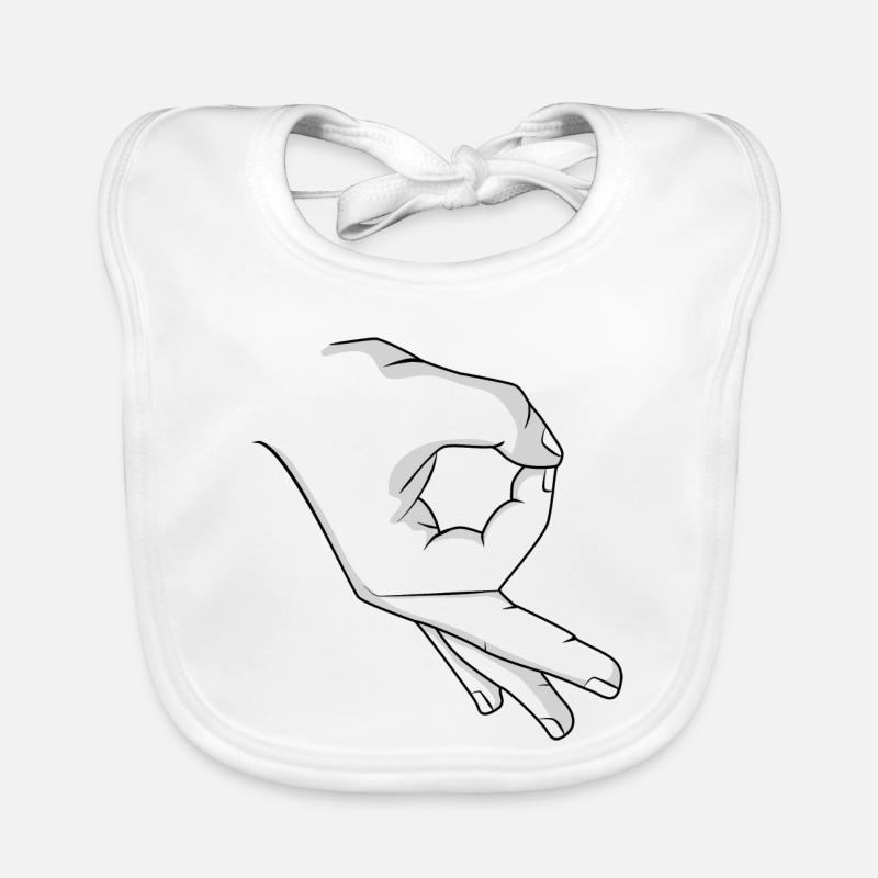 main de troll Bavoir bio Bébé