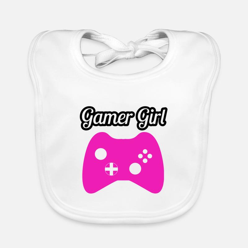 Ragazza da giocatore Bavaglino ecologico per neonato