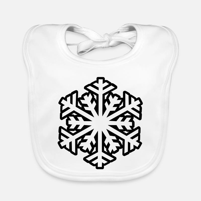 snowflake Organic Baby Bibs