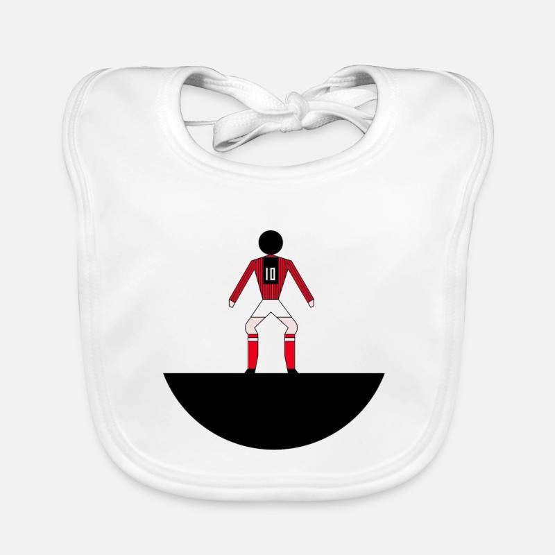 10 rossonero - Bavoir bio Bébé - blanc