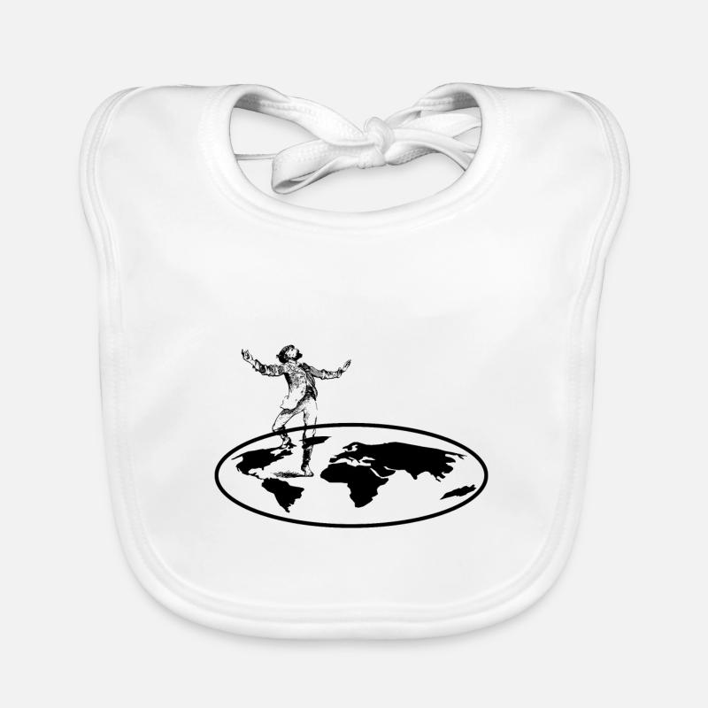 Flat Earth Organic Baby Bibs