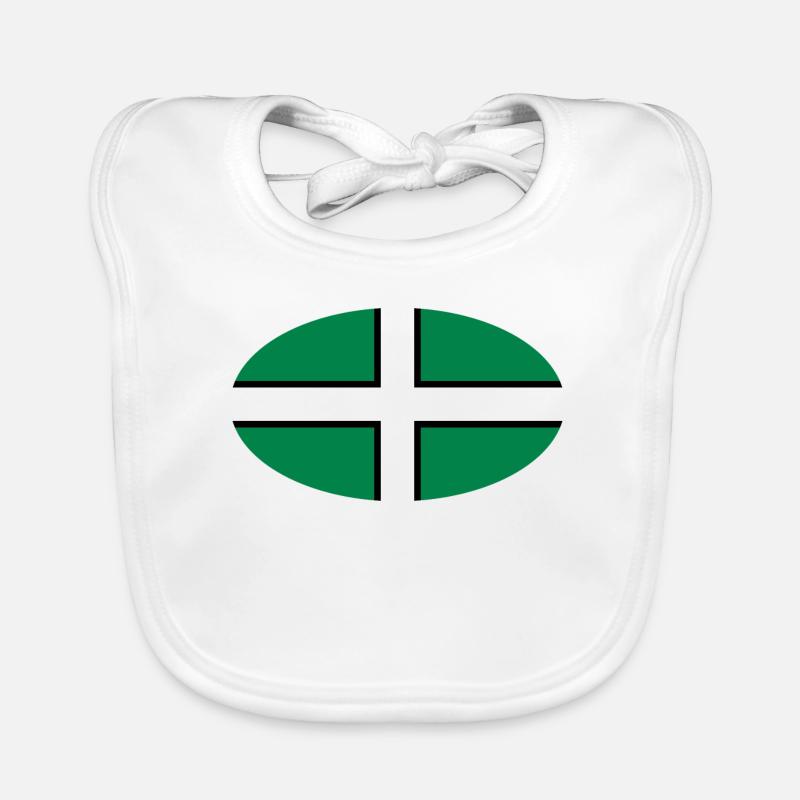 Drapeau du Devon Bavoir bio Bébé