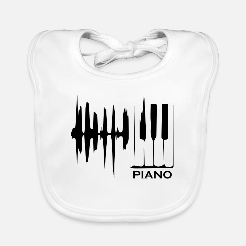 Musique de piano Bavoir bio Bébé