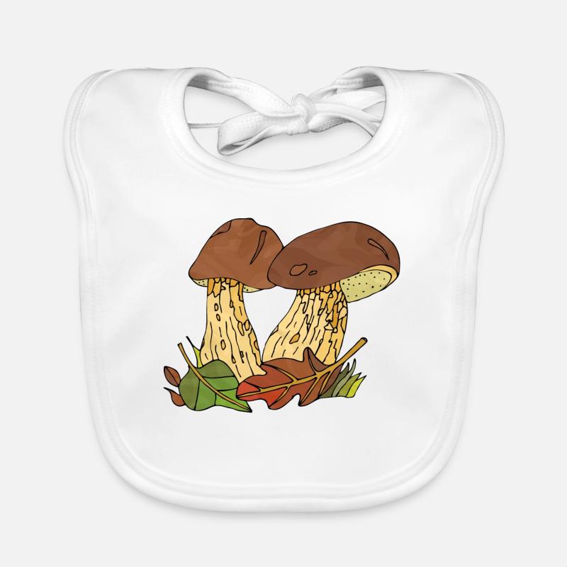 Champignons Bavoir bio Bébé