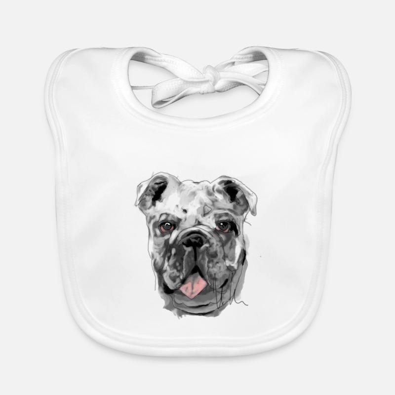 Bulldogge Baby Bio-Lätzchen