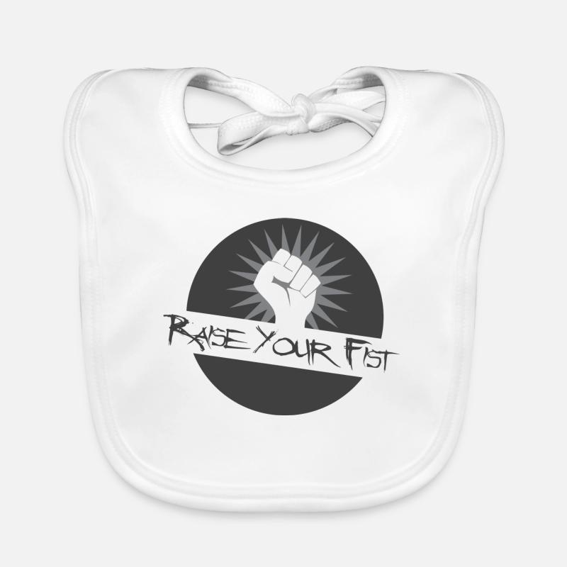 Heben Sie die Faust Baby Bio-Lätzchen