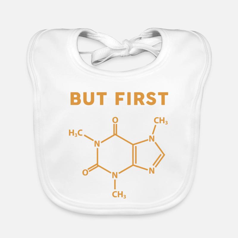 But First Coffee Molecule Organic Baby Bibs